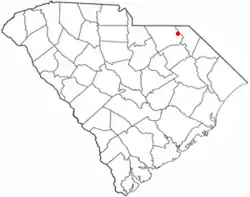 Location of Cheraw