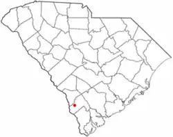 Location of Estill, South Carolina