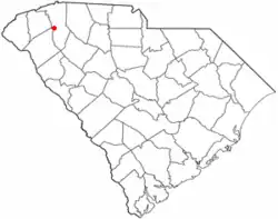 Location of Gantt, South Carolina