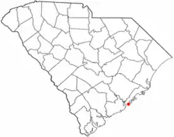 Location of Isle of Palms in South Carolina