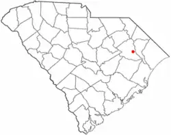Location of Pamplico in South Carolina