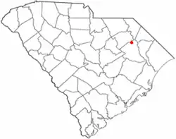 Location of Quinby in South Carolina