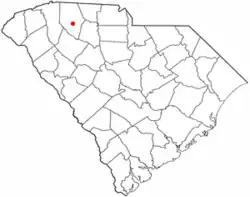 Location of Roebuck, South Carolina