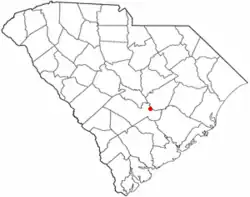 Location of Vance, South Carolina