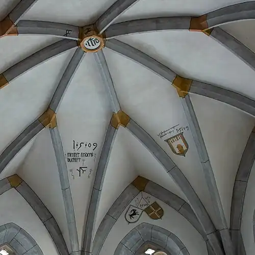 Vaulted ceiling of St. Martin's church