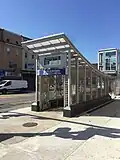 Newly-designed station entrance built in 2017