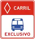 R-9-15 Lane for buses only
