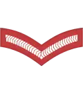 Lance corporal (Saint Kitts and Nevis Regiment)[53]