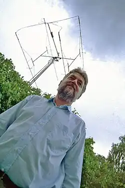 Amateur radio antenna array used for Earth–Moon–Earth communication on 144&nbsp;MHz, Jäder, central Sweden