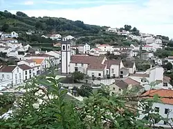 Santo António, with the parochial church central to the residential homes