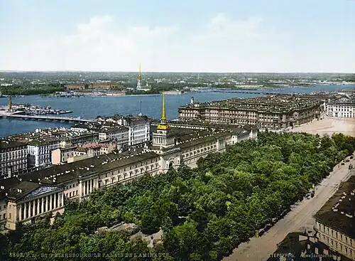 View of the Neva and the Main Admiralty 1890-1900