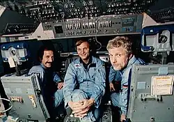 European astronauts prepare for their Spacelab mission, 1984.