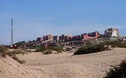 Sidi R'bat viewed from the beach
