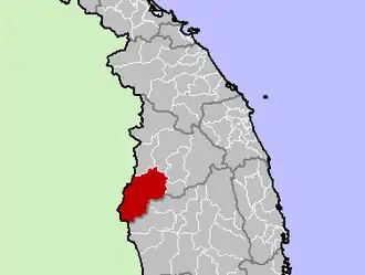 Location in Kon Tum province