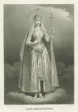 A 19th century illustration of Shusanik