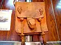 North African bag with lizard head and paws