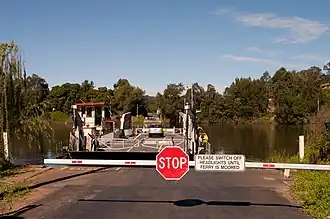 Sackville Ferry departing from the Sackville North side of the Hawkesbury River in 2012