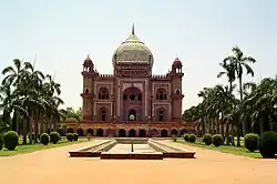 Safdarjung's Tomb is a garden tomb within a marble mausoleum.