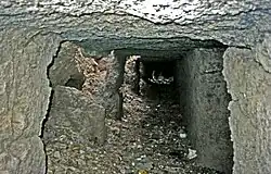 Pillared gallery in front of the burial chamber.