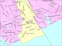 U.S. Census map of Sagaponack.