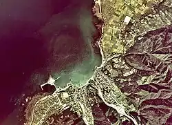 Sai village center area Aerial photograph.1975