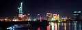 Bitexco Financial Tower under construction on June 2010 at night