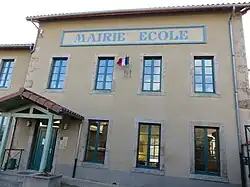 The town hall in Saillant