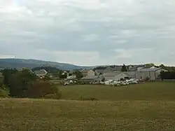 General view of the village of Saint-Amans, with the Truc de Fortunio to the background left