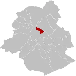 Location of Saint-Josse-ten-Noode