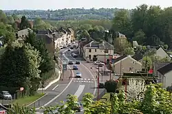 The main road in Saint-Martin-de-la-Lieue
