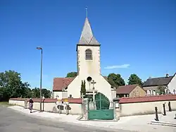 The church in Saint-Martin-de-la-Mer