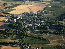 Aerial view of Saint-Nazaire-de-Pézan
