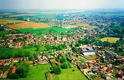 Aerial shot of Saint-Python in 1984.