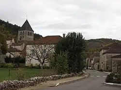 A general view of Saint-Vincent-Rive-d'Olt