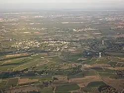 An aerial view of Saint-Christol