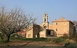 The bell tower in Saint-Martin-de-la-Brasque