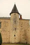Polygonal tower.
