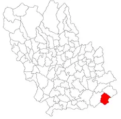 Location in Prahova County