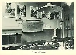 The history classroom.