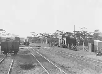 Salmon Gums railway siding in 1928