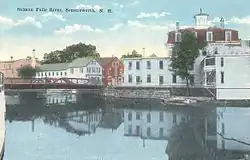 Salmon Falls River c. 1915, looking to Berwick, Maine