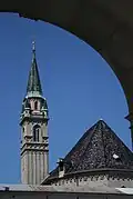 Church tower from the east