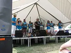 Samba Squad performing at SunFest Festival in 2010