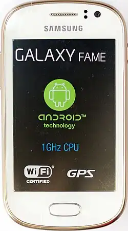 White smartphone