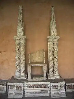 Medieval throne of the pope, Basilica di San Giovanni in Laterano, Rome