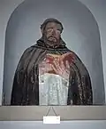 Polychromed terracotta of Saint Dominic