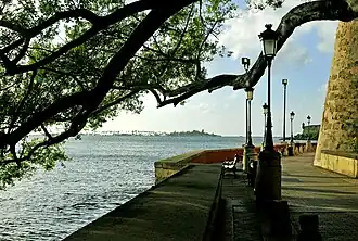 Isla de Cabras from Paseo de la Princesa promenade