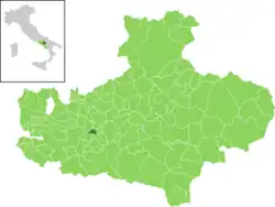 San Potito Ultra's location within the Avellino province