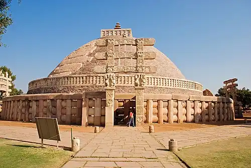 The Great Stupa of Sanchi (Madhya Pradesh, India), 3rd century-c. 100 BC[92]
