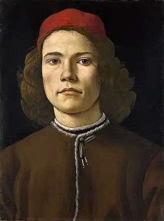 Portrait of a Young Man, c. 1480–85, National Gallery, London[88]